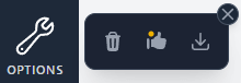 Options submenu